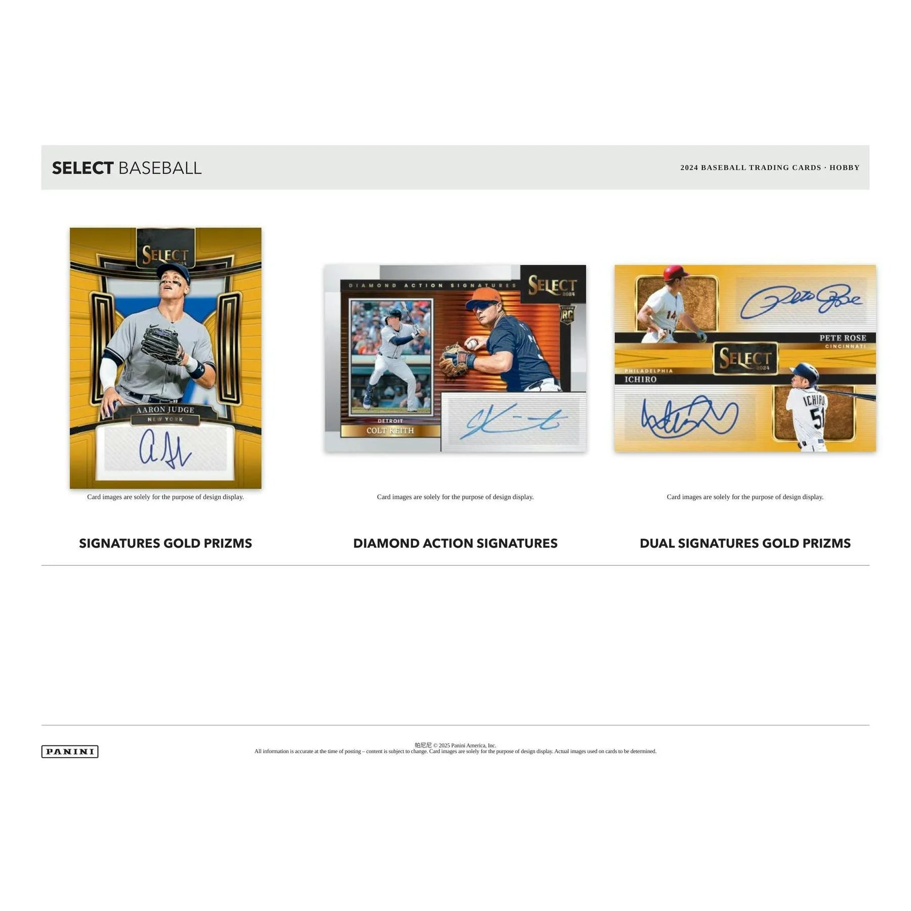 2024 Panini Select Baseball Hobby 12-Box Case (Ships Sealed Only)