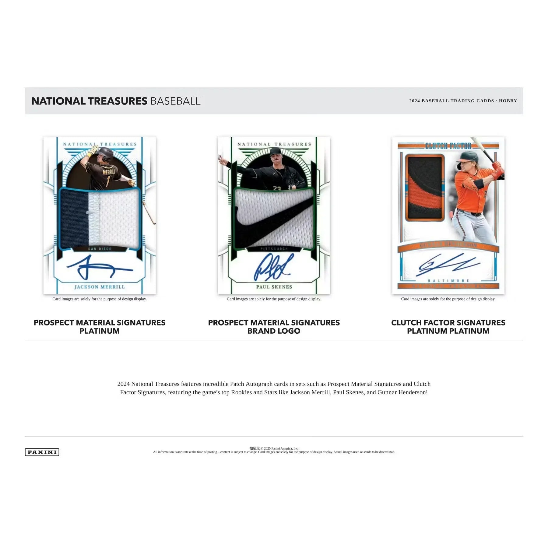 2024 Panini National Treasures Baseball Hobby 4-Box Case (Ships Sealed Only)