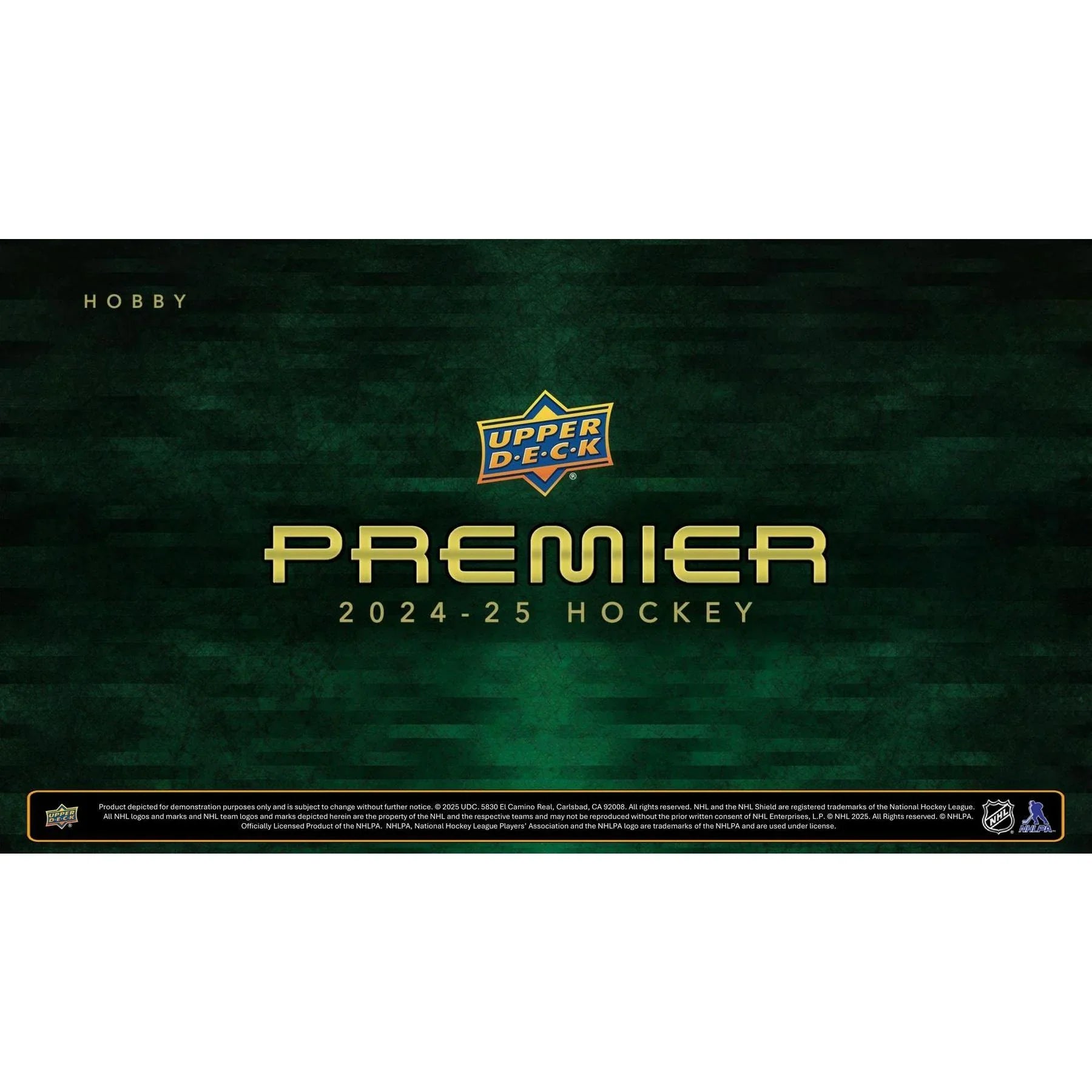 2024 25 Upper Deck Premier Hockey Hobby Box (Ships Sealed Only)
