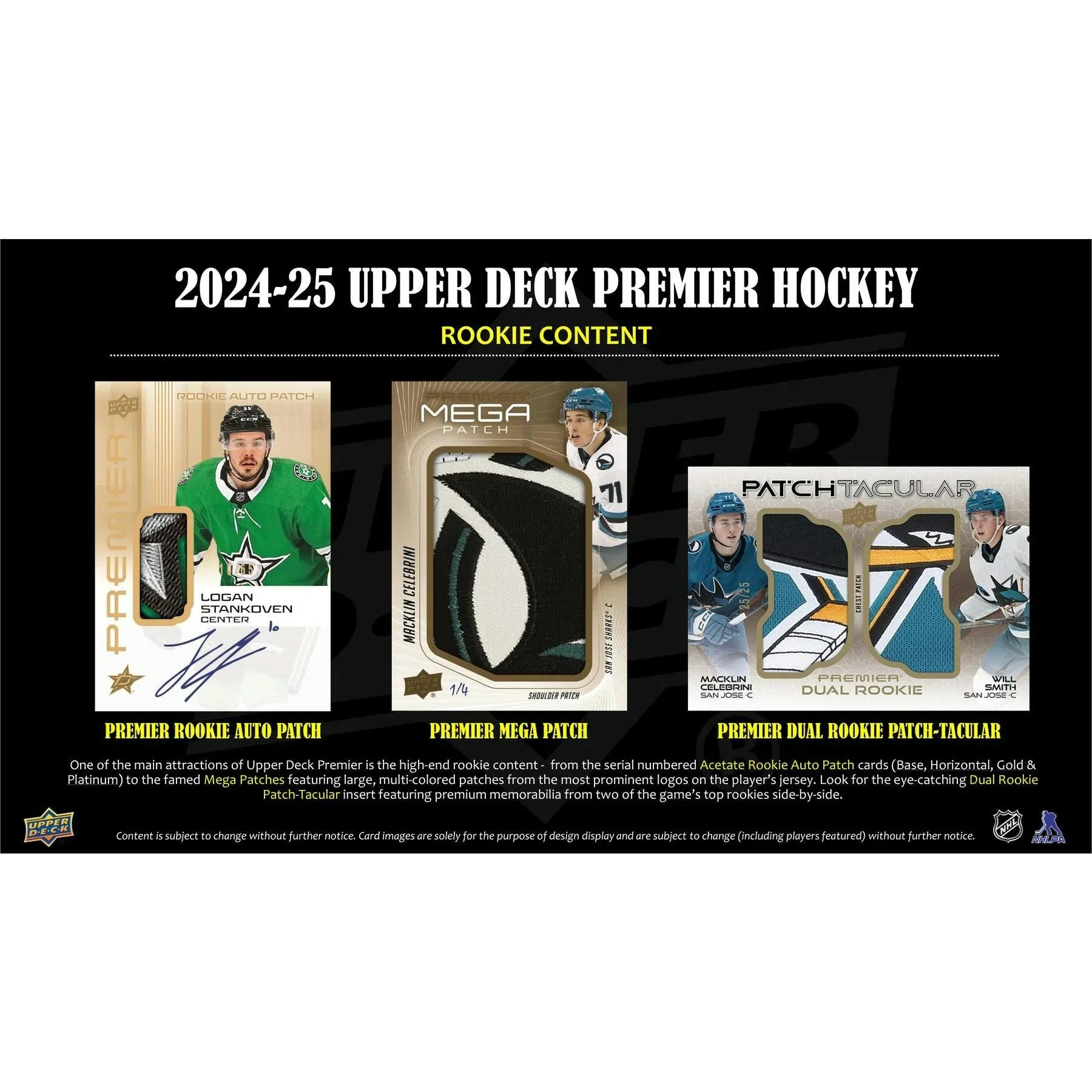 2024 25 Upper Deck Premier Hockey Hobby Box (Ships Sealed Only)