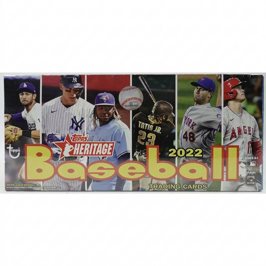 2022 Topps Heritage Baseball Hobby 12-Box Case (Ships Sealed Only)