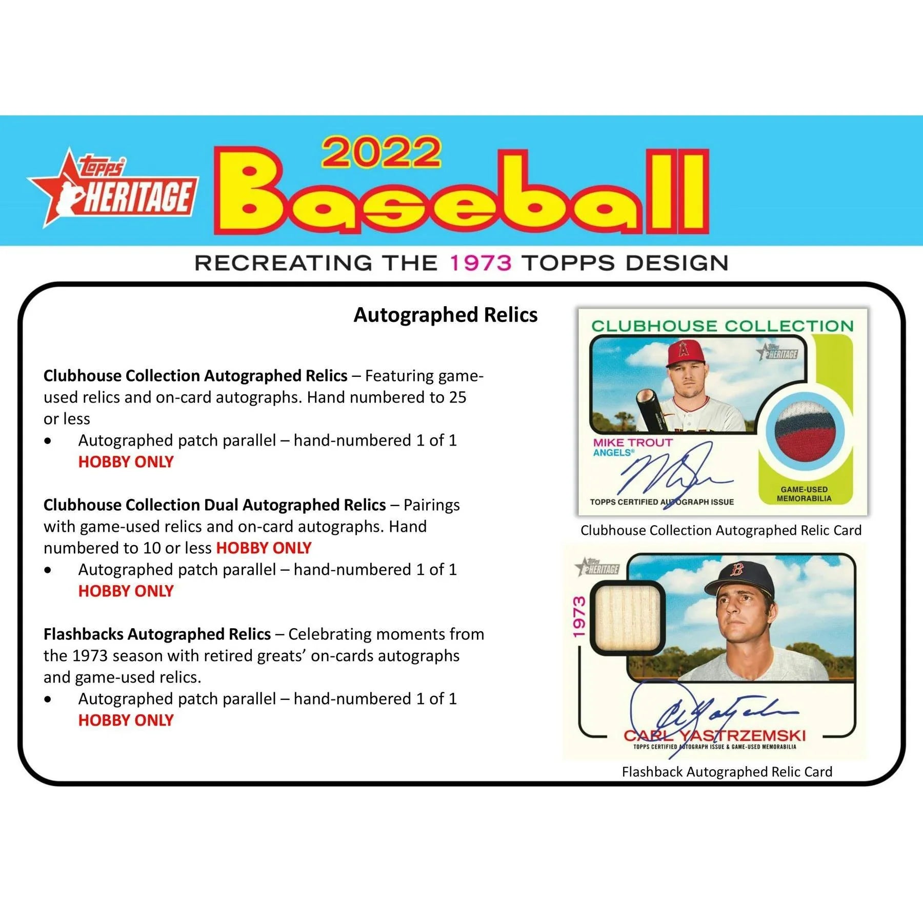 2022 Topps Heritage Baseball Hobby Box (Ships Sealed Only) - D