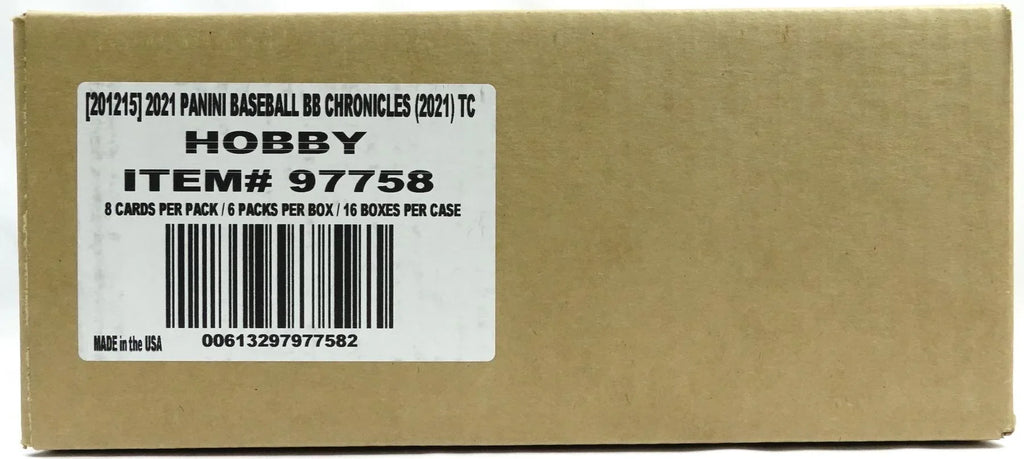 2021 Panini Chronicles Baseball Hobby 16 Box Case (Ships Sealed Only)