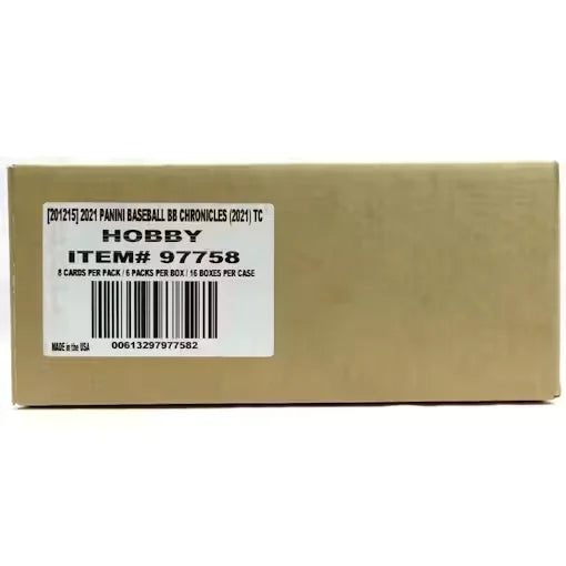 2021 Panini Chronicles Baseball Hobby 16 Box Case (Ships Sealed Only)
