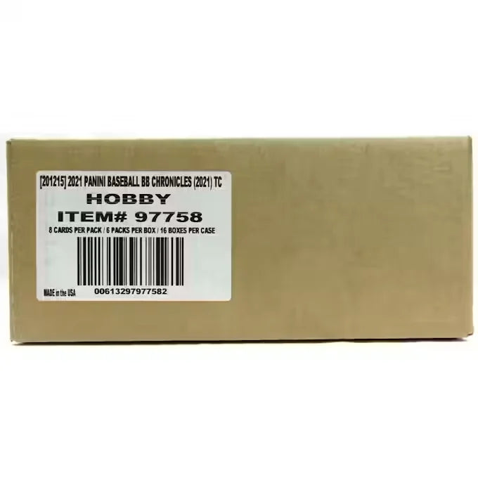 2021 Panini Chronicles Baseball Hobby 16 Box Case (Ships Sealed Only)