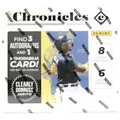 2021 Panini Chronicles Baseball Hobby Box (Ships Sealed Only)