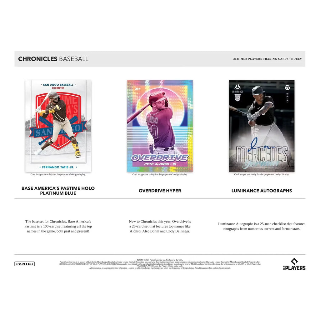 2021 Panini Chronicles Baseball Hobby Box (Ships Sealed Only)