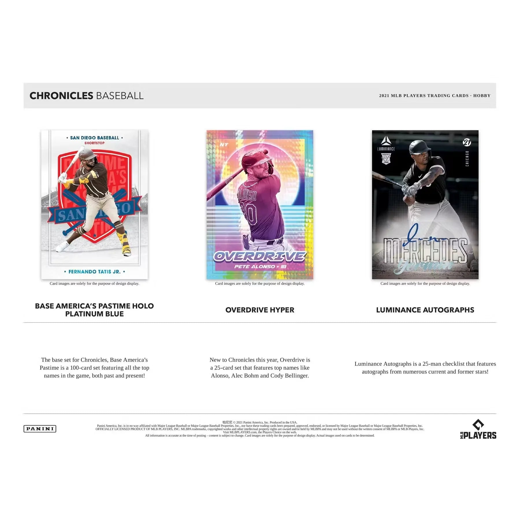2021 Panini Chronicles Baseball Hobby Box (Ships Sealed Only)