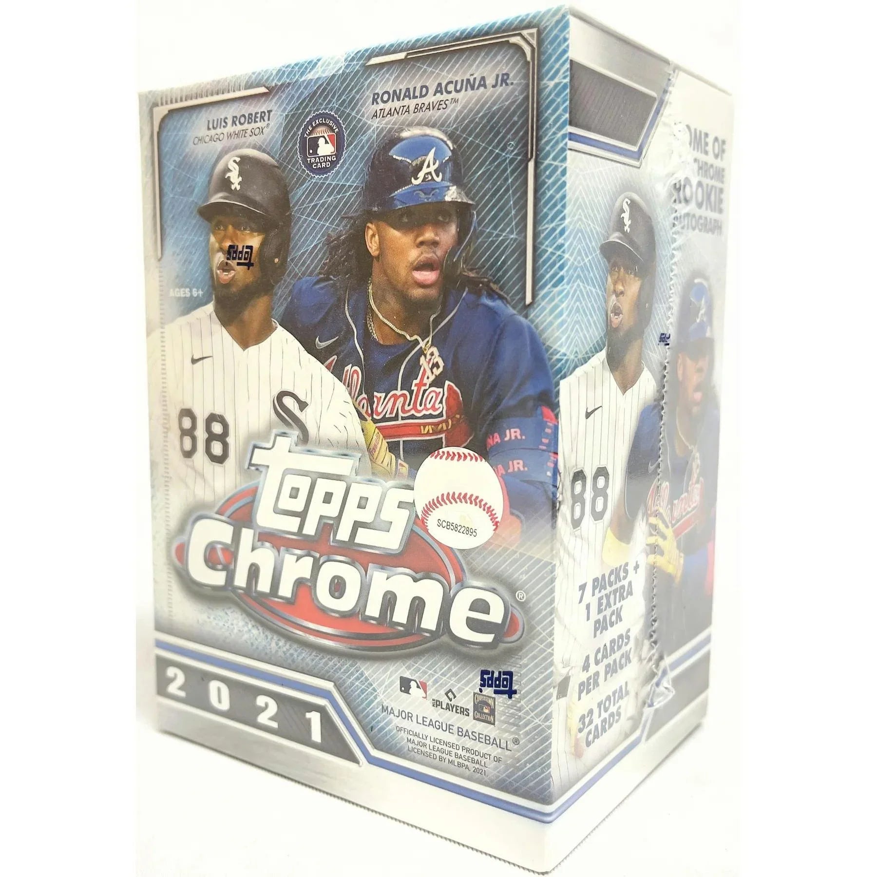 2021 Topps Chrome Baseball 8 Pack Blaster Box (Ships Sealed Only)