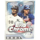 2021 Topps Chrome Baseball 8 Pack Blaster Box (Ships Sealed Only)