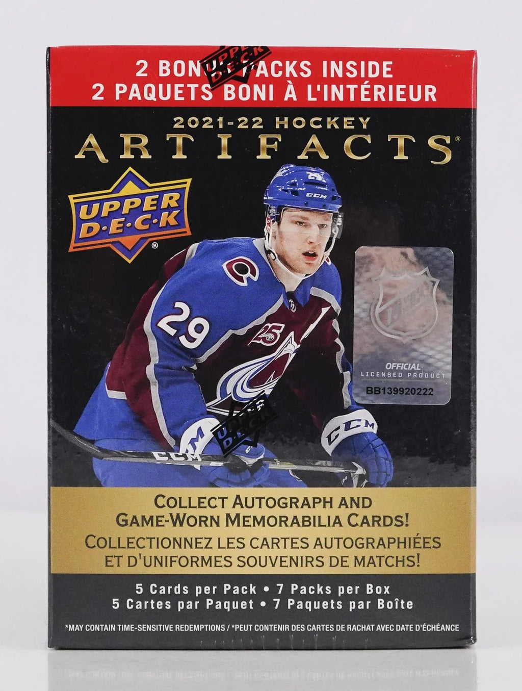 2021 22 Upper Deck Artifacts Hockey Blaster Box (Ships Sealed Only)
