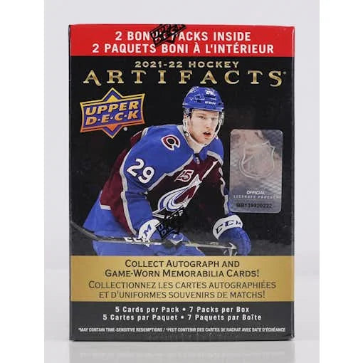 2021 22 Upper Deck Artifacts Hockey Blaster Box (Ships Sealed Only)