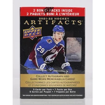 2021 22 Upper Deck Artifacts Hockey Blaster Box (Ships Sealed Only)