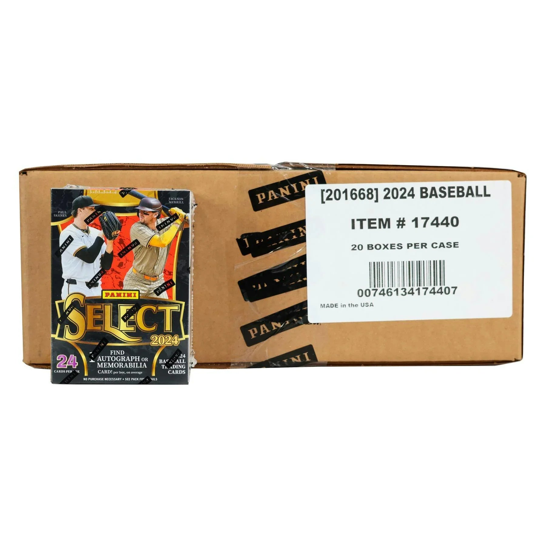 2024 Panini Select Baseball Blaster Hobby 20 Box Case (Ships Sealed Only)