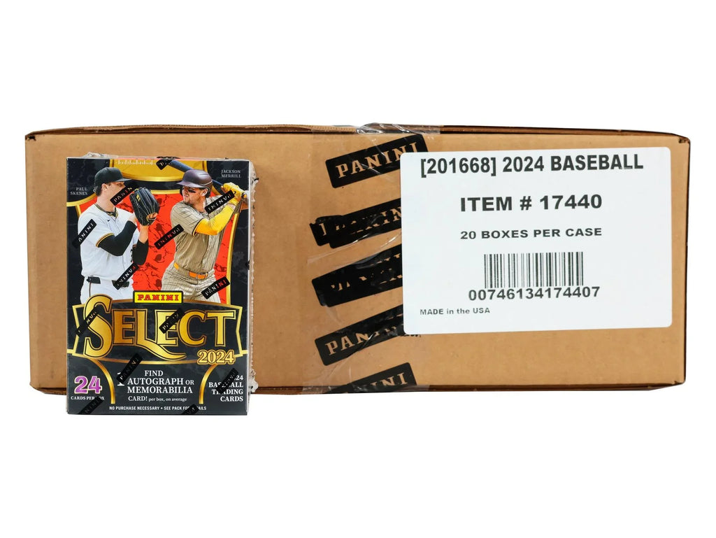 2024 Panini Select Baseball Blaster Hobby 20 Box Case (Ships Sealed Only)