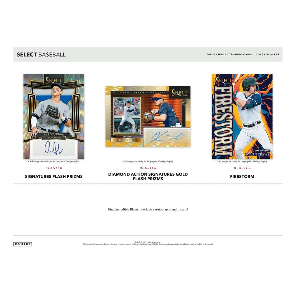 2024 Panini Select Baseball Blaster Hobby 20 Box Case (Ships Sealed Only)