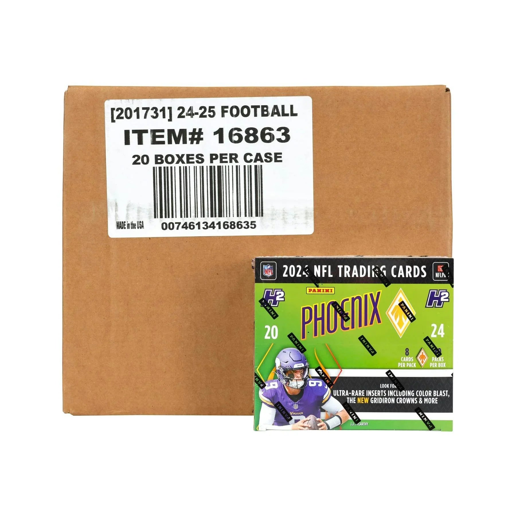 2024 Panini Phoenix Football H2 20 Box Case (Ships Sealed Only) - D2