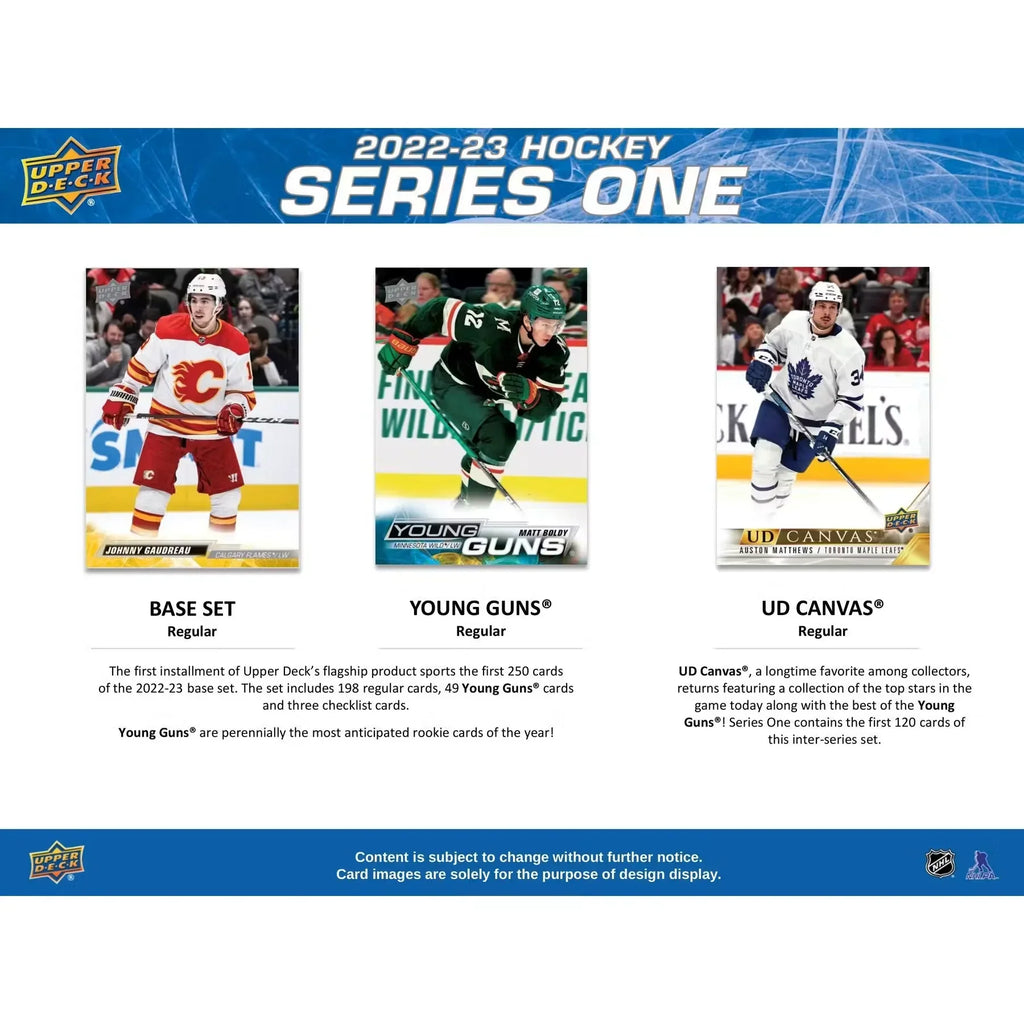 2022 23 Upper Deck Series 1 Hockey 24 Pack Retail Box (Ships Sealed Only)