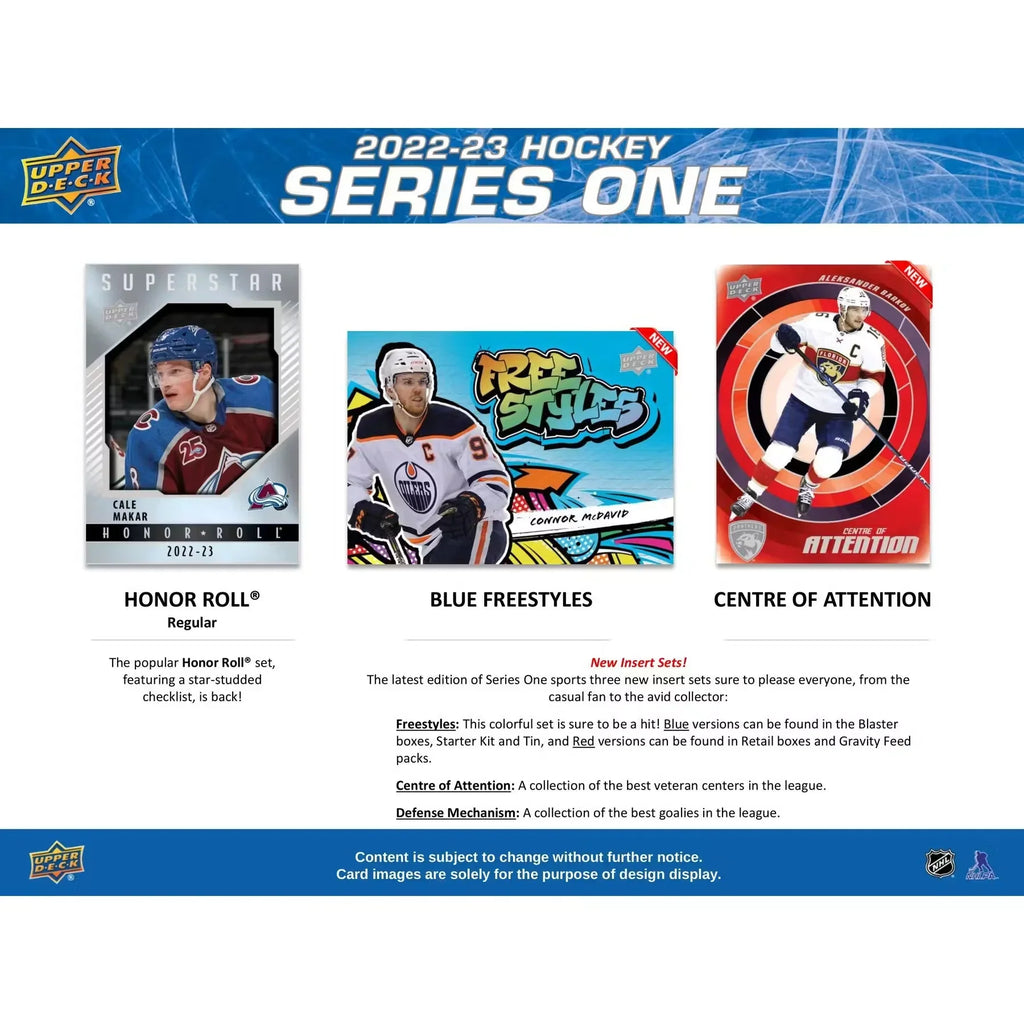 2022 23 Upper Deck Series 1 Hockey 24 Pack Retail Box (Ships Sealed Only)