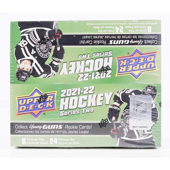 2021 22 Upper Deck Series 2 Hockey 24 Pack Retail Box (Ships Sealed Only)