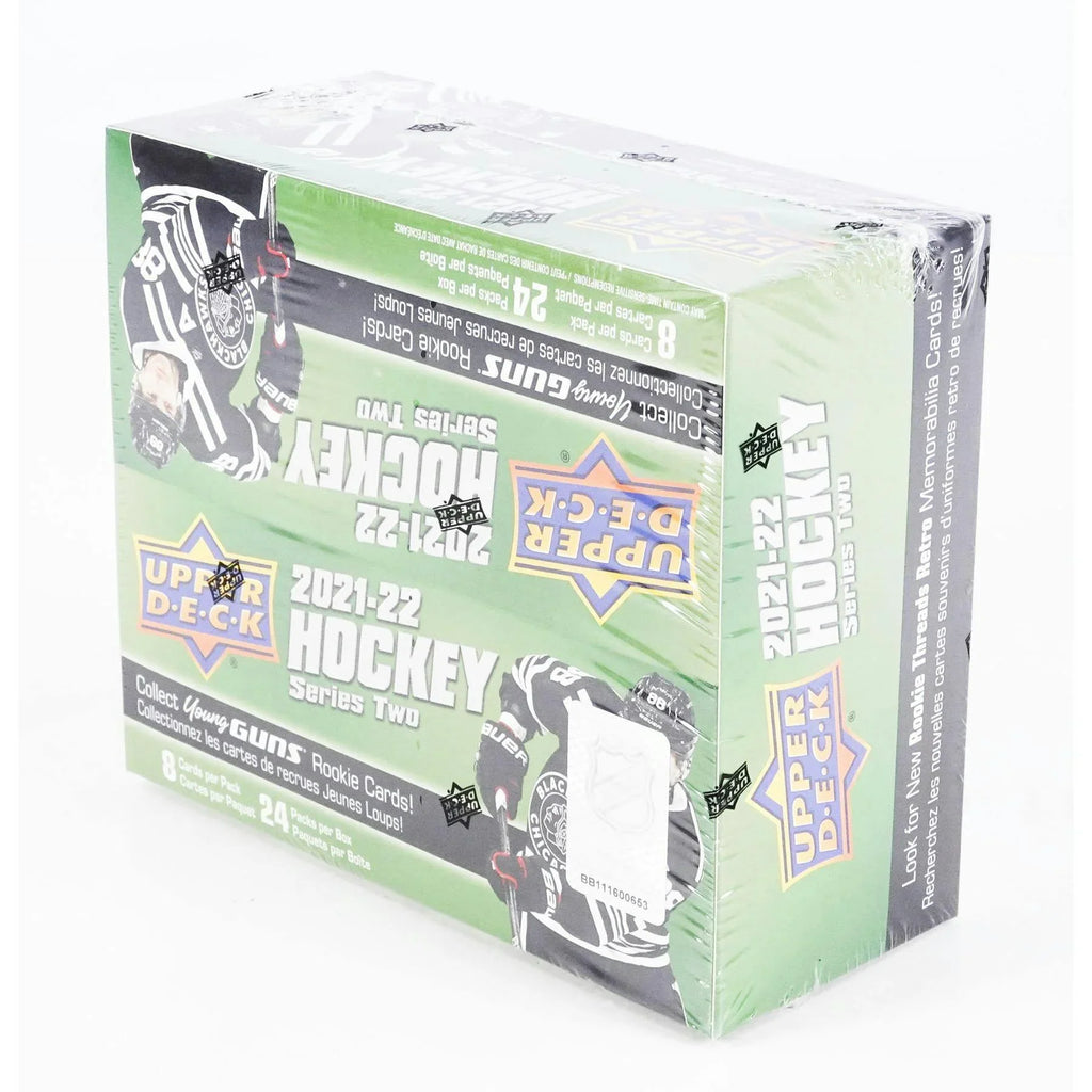 2021 22 Upper Deck Series 2 Hockey 24 Pack Retail Box (Ships Sealed Only)