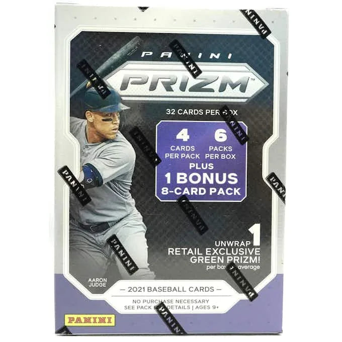 2021 Panini Prizm Baseball Blaster Box Green Prizms (Ships Sealed Only)