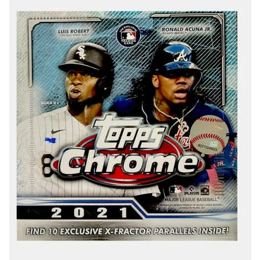 2021 Topps Chrome Baseball Mega Box (Ships Sealed Only) - D