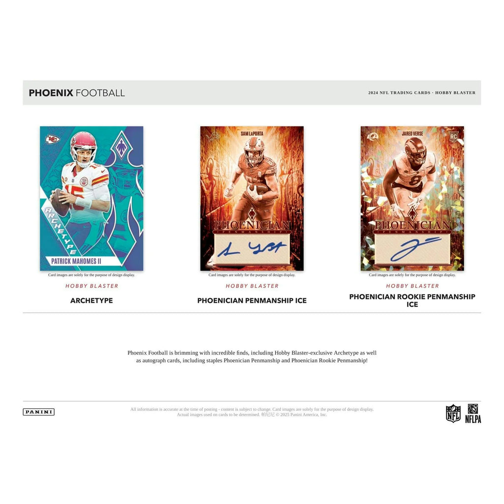2024 Panini Phoenix Football Blaster Hobby 20 Box Case Teal Parallels (Ships Sealed Only) - D1