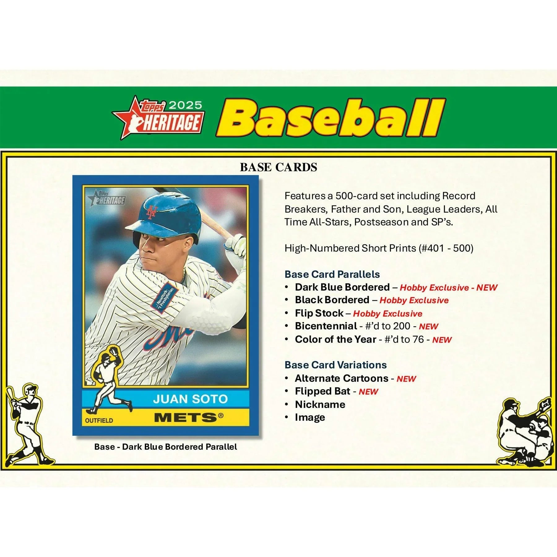 2025 Topps Heritage Baseball Hobby 12 Box Case (Ships Sealed Only)
