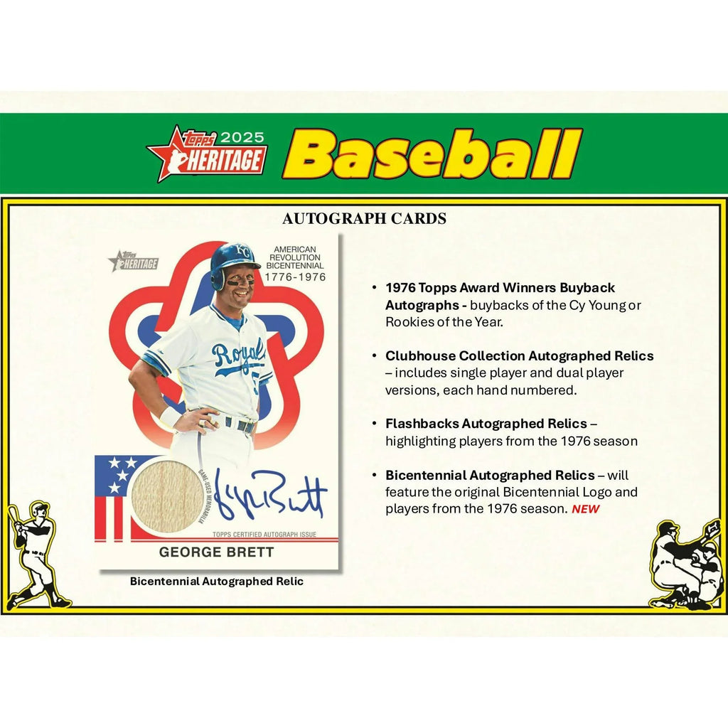 2025 Topps Heritage Baseball Hobby Box (Ships Sealed Only)