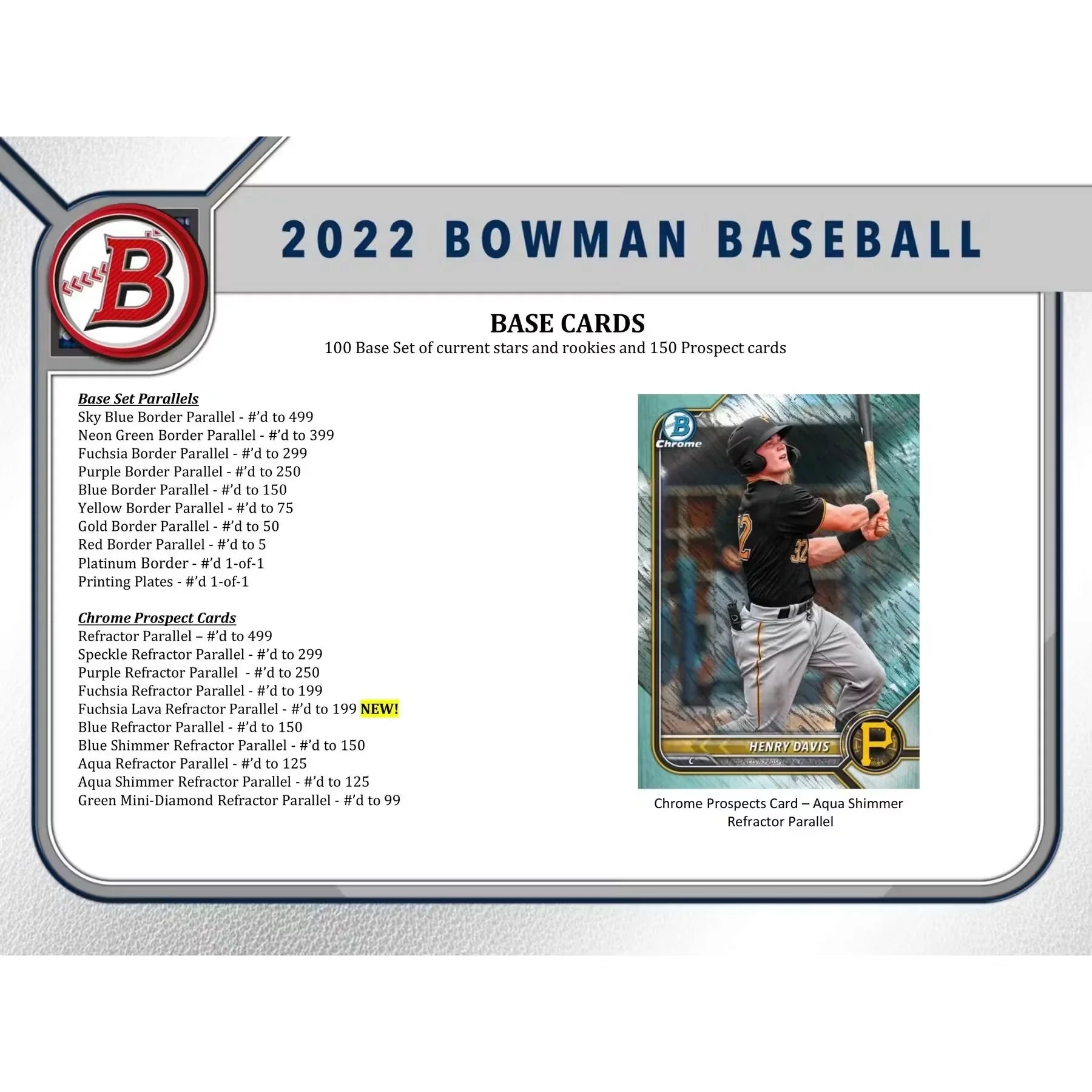 2022 Bowman Baseball Hobby Jumbo 8-Box Case | Prospect & Autograph (Ships Sealed Only)