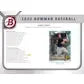 2022 Bowman Baseball Hobby Jumbo Box | 3 Autographs (Ships Sealed Only)