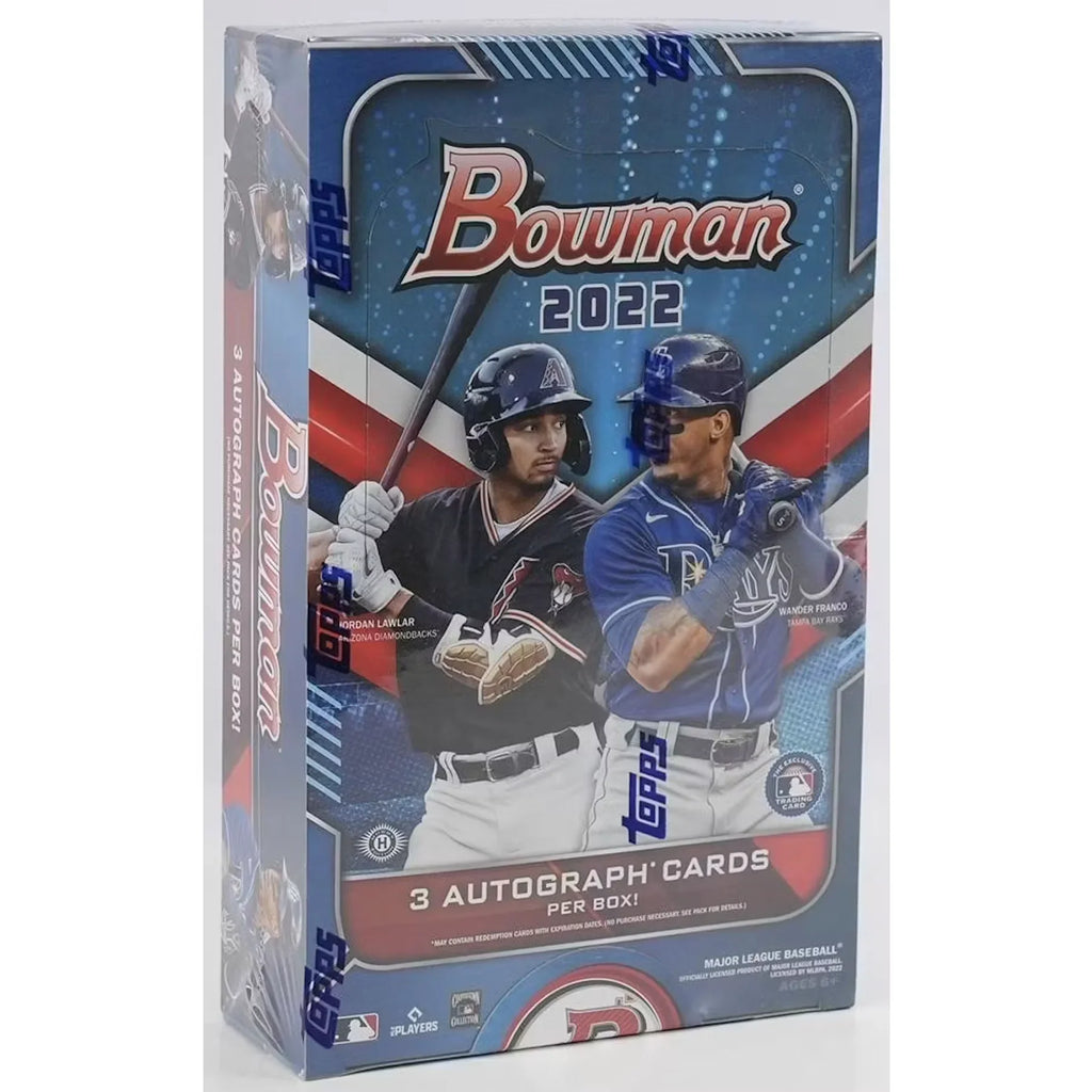2022 Bowman Baseball Hobby Jumbo Box | 3 Autographs (Ships Sealed Only)