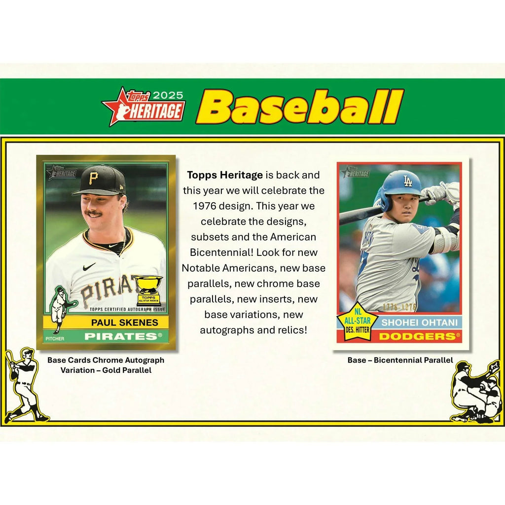 2025 Topps Heritage Baseball Mega Box (Ships Sealed Only)
