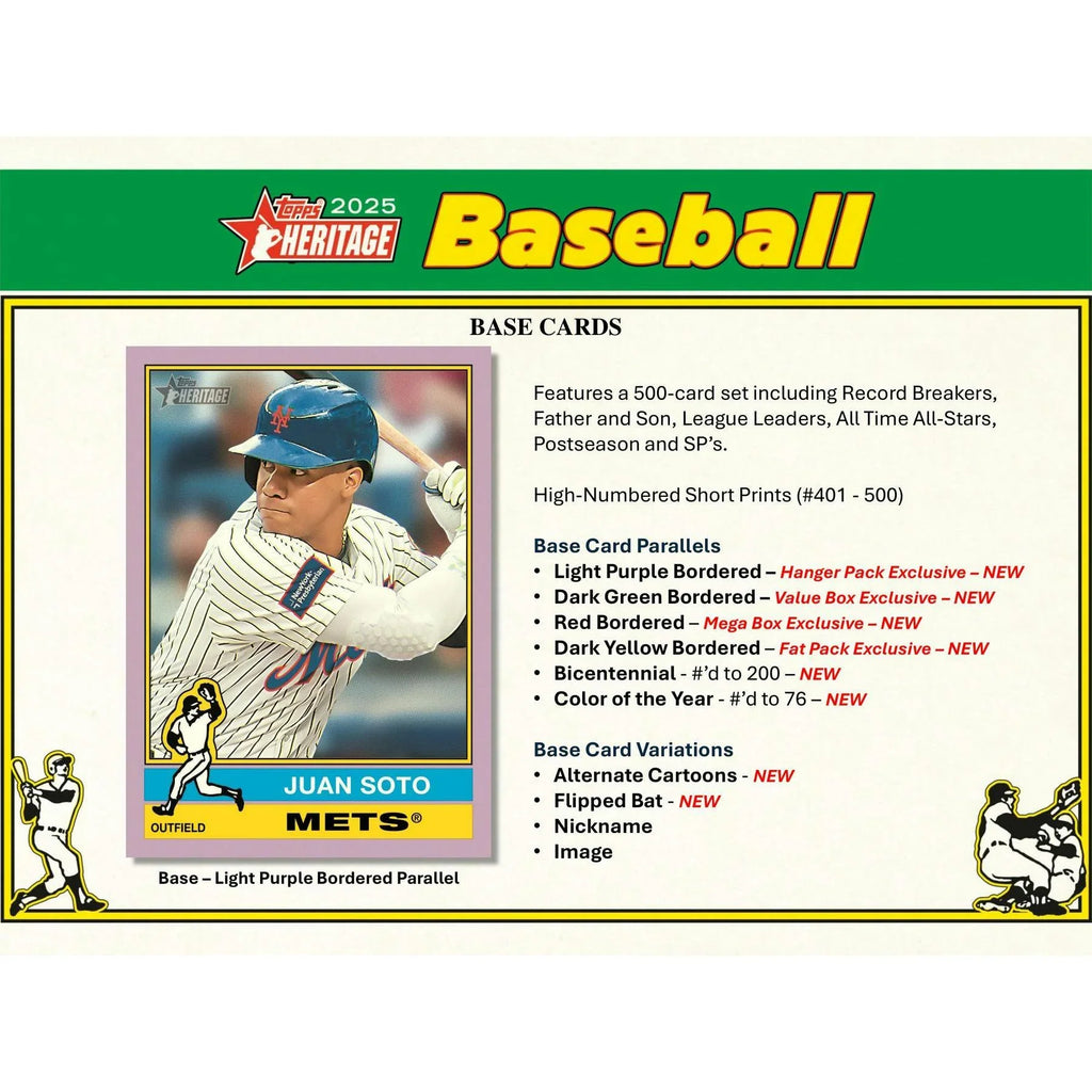 2025 Topps Heritage Baseball Mega Box (Ships Sealed Only)