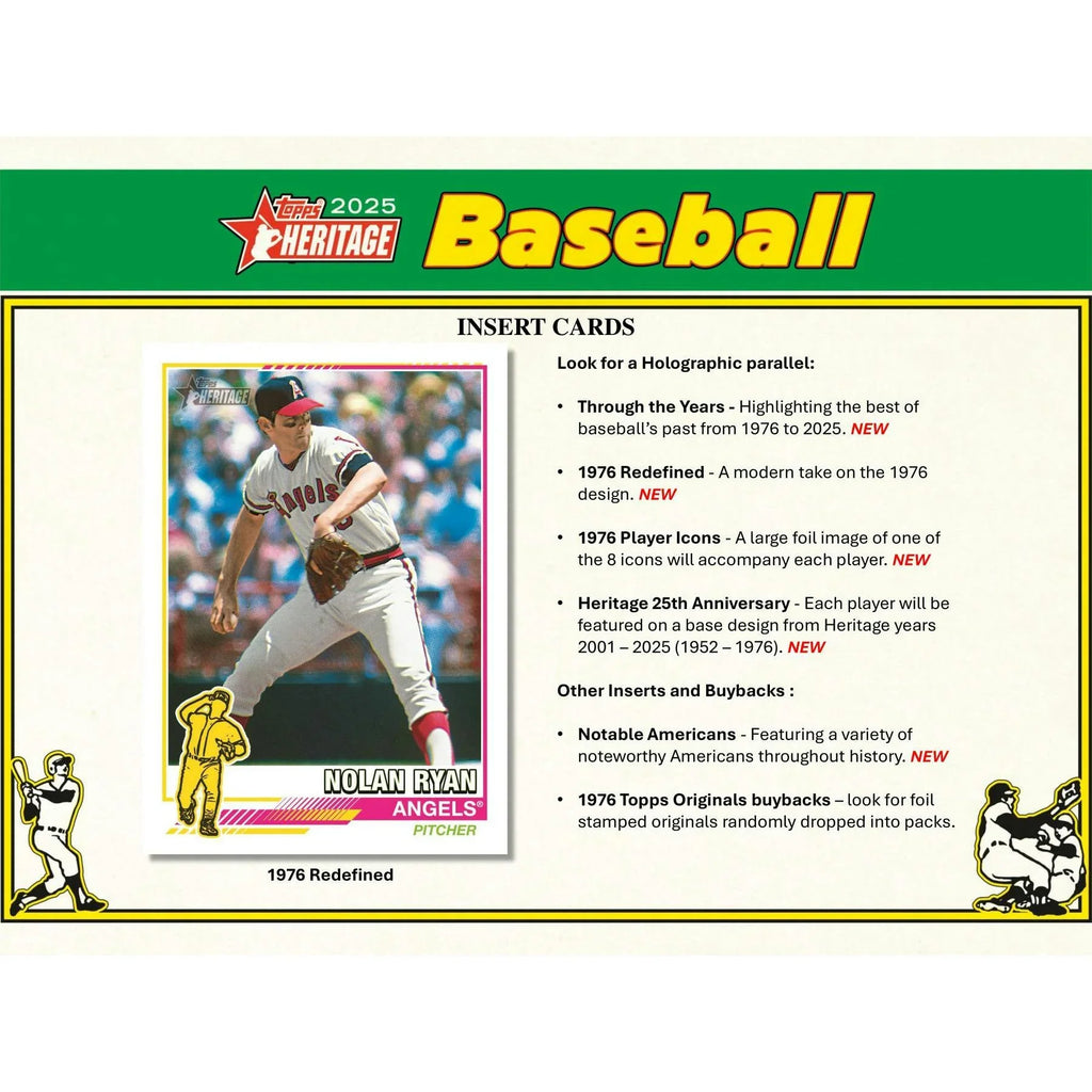 2025 Topps Heritage Baseball Mega Box (Ships Sealed Only)
