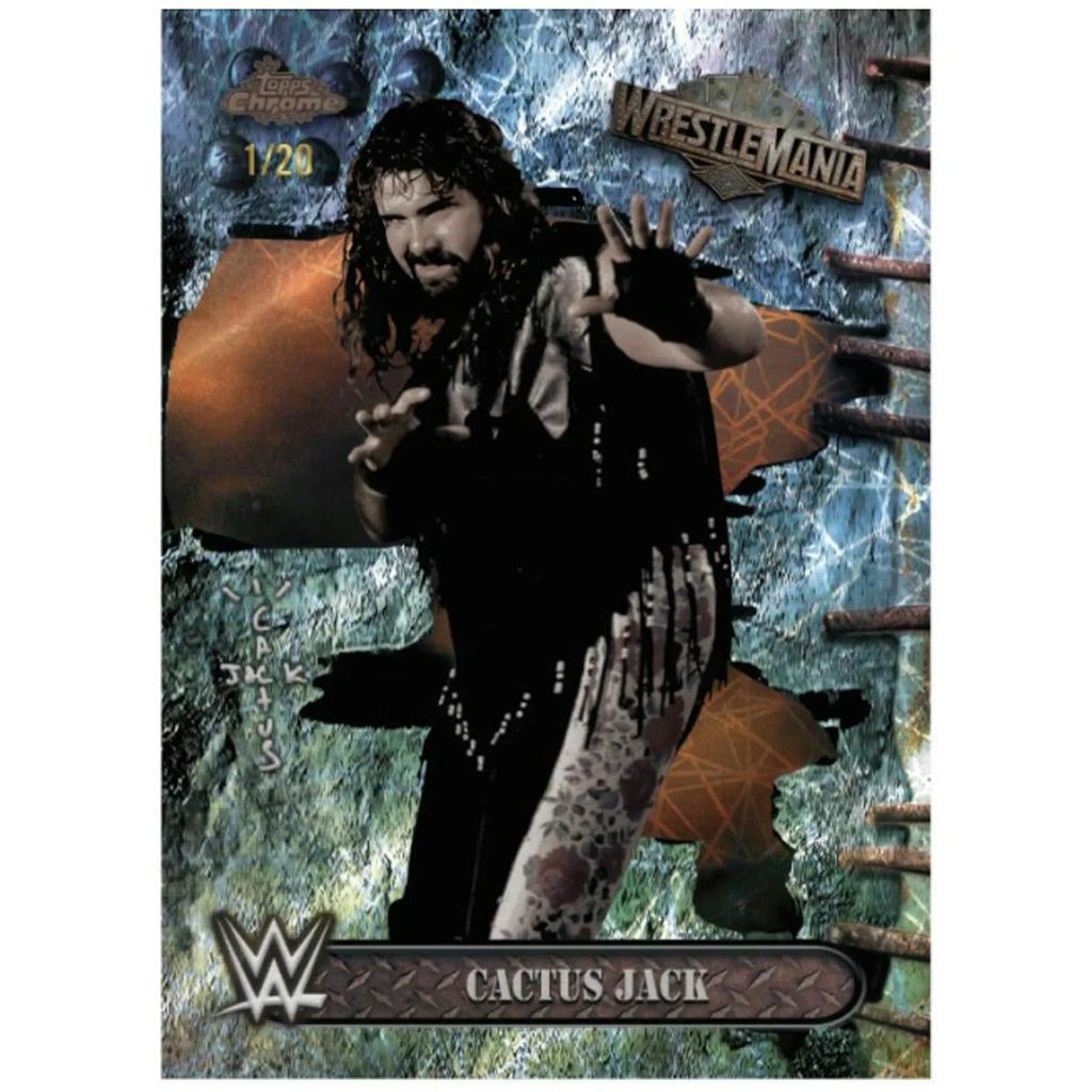 2025 Topps Chrome WWE Cactus Jack Hobby Box WrestleMania Exclusive (Ships Sealed Only)