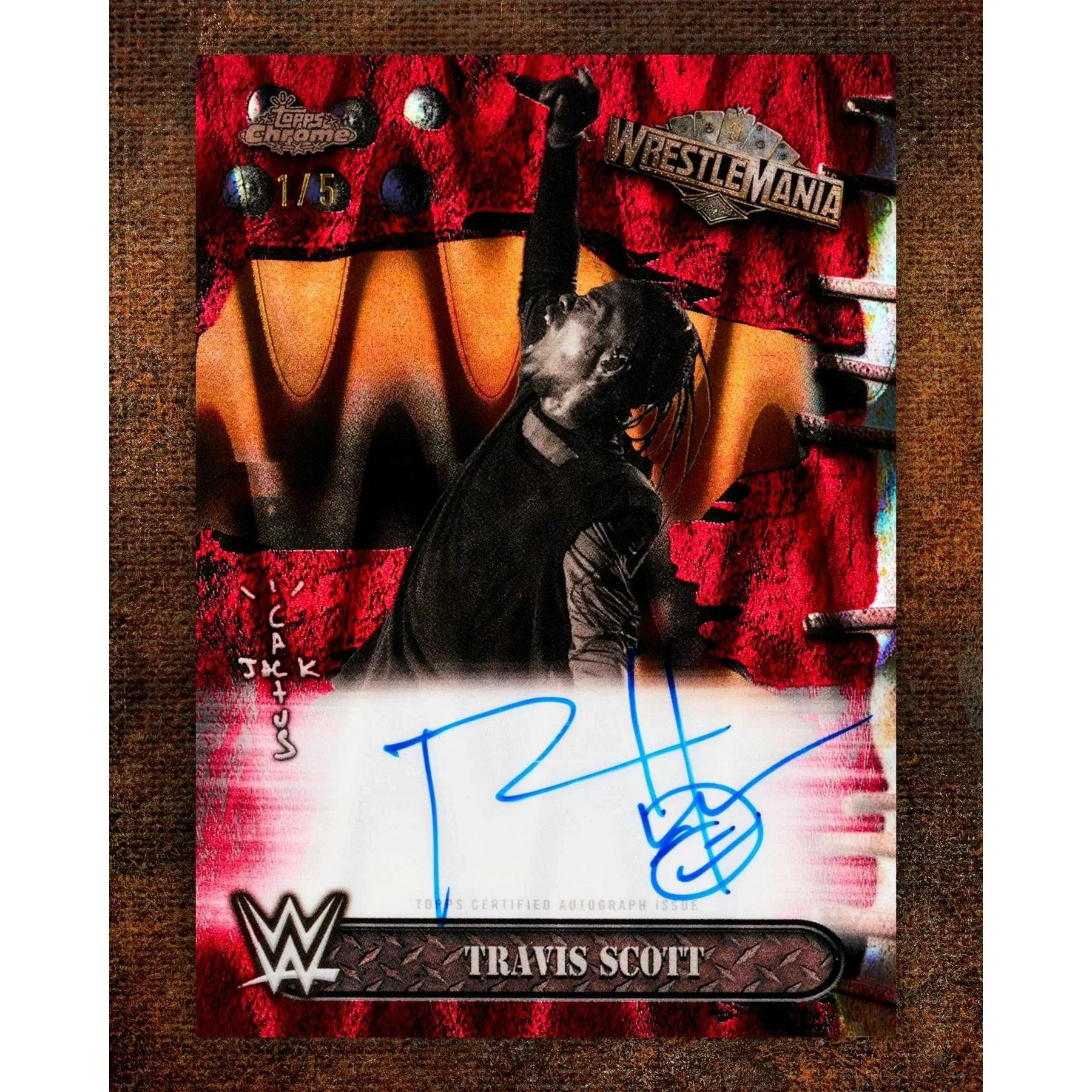 2025 Topps Chrome WWE Cactus Jack Hobby Box WrestleMania Exclusive (Ships Sealed Only)