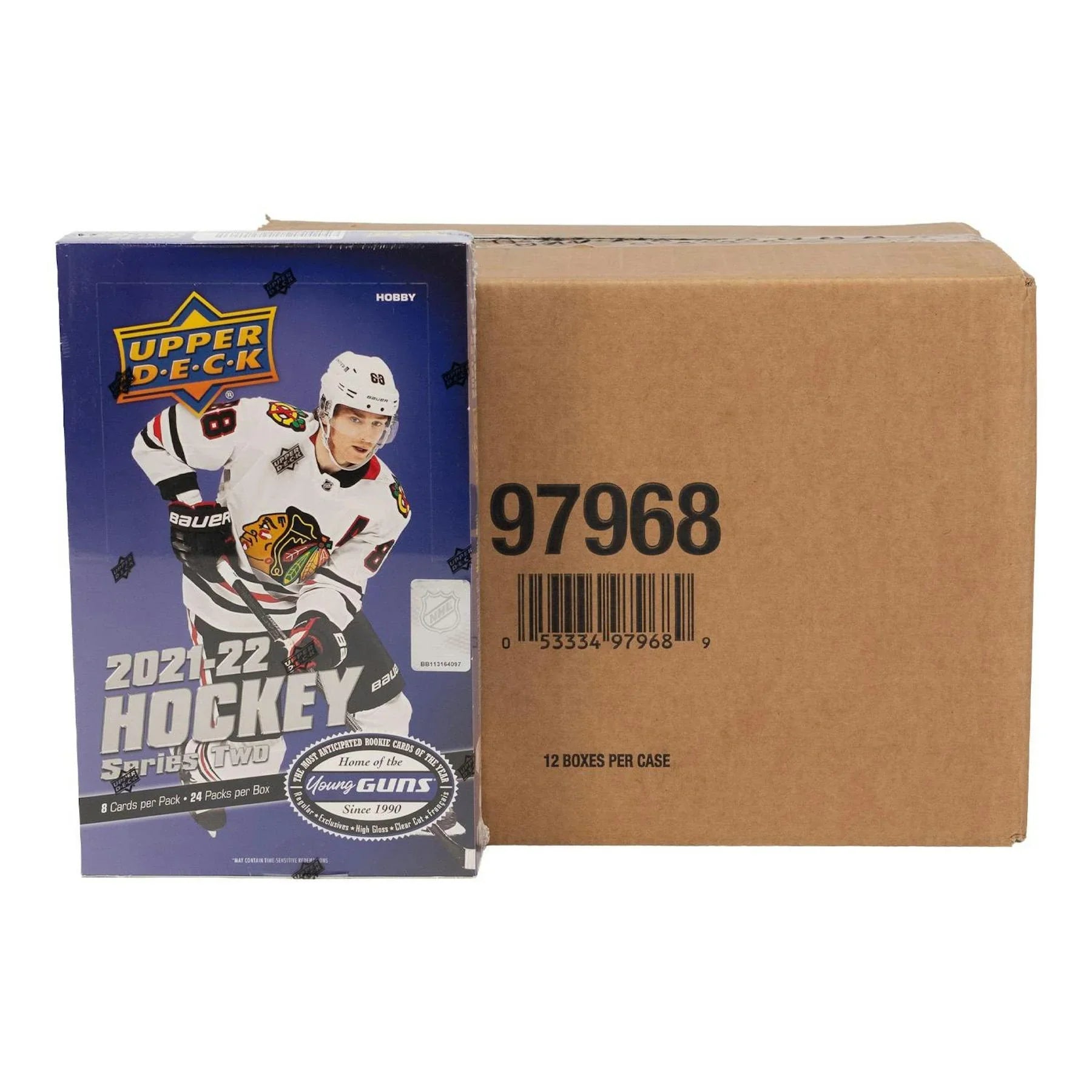 2021 22 Upper Deck Series 2 Hockey Hobby 12 Box Case (Ships Sealed Only) - D2