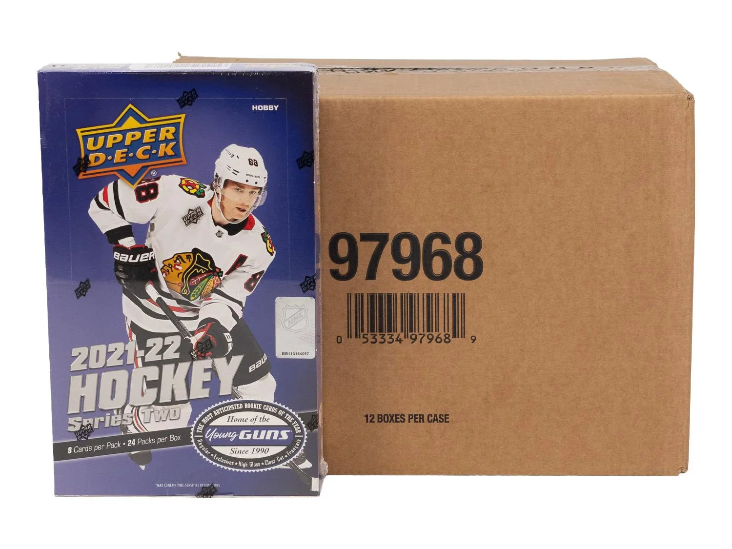2021 22 Upper Deck Series 2 Hockey Hobby 12 Box Case (Ships Sealed Only) - D2