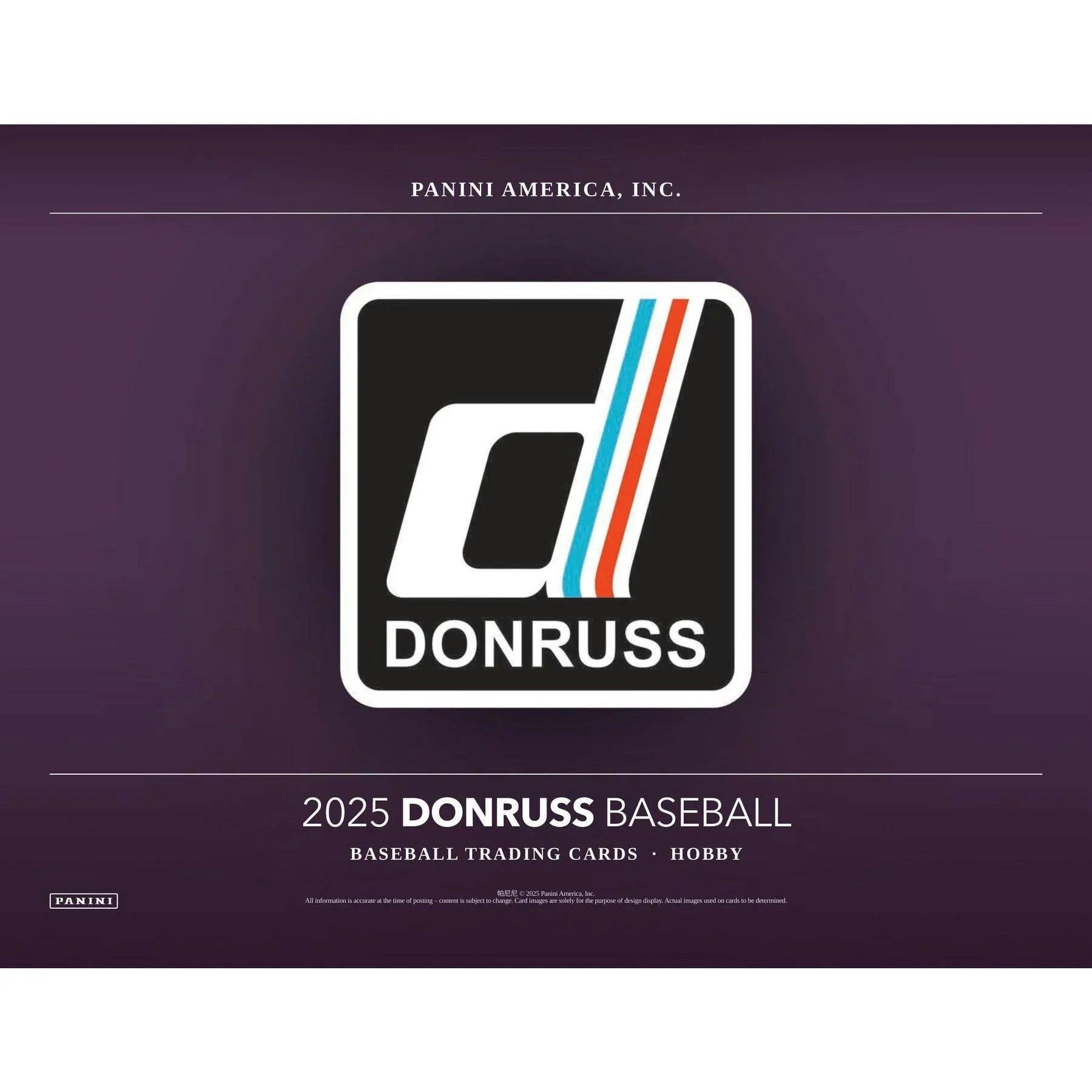 2025 Panini Donruss Baseball Hobby 16 Box Case (Ships Sealed Only) - D1