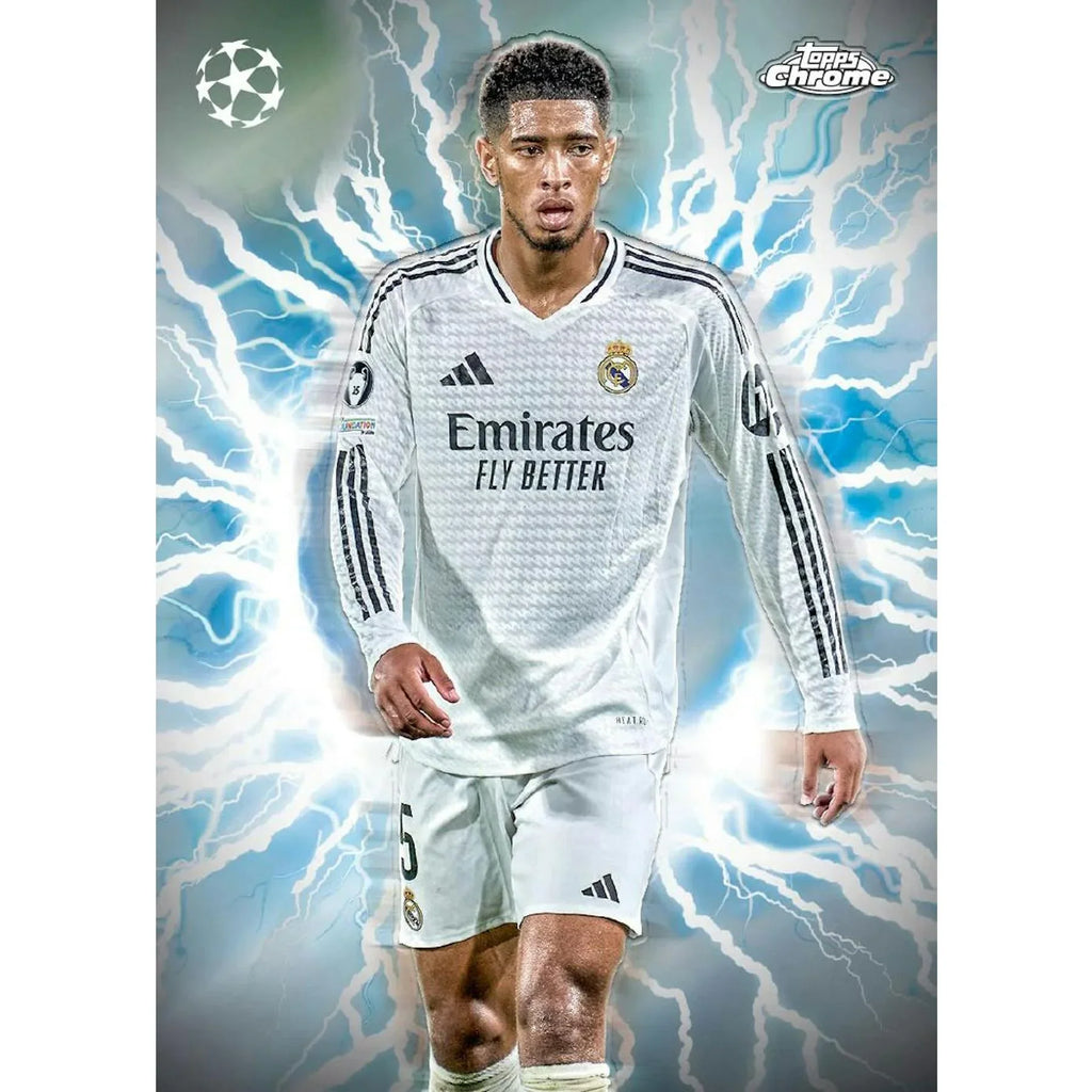 2024 25 Topps Chrome UEFA Club Competitions Hobby Box (Ships Sealed Only)