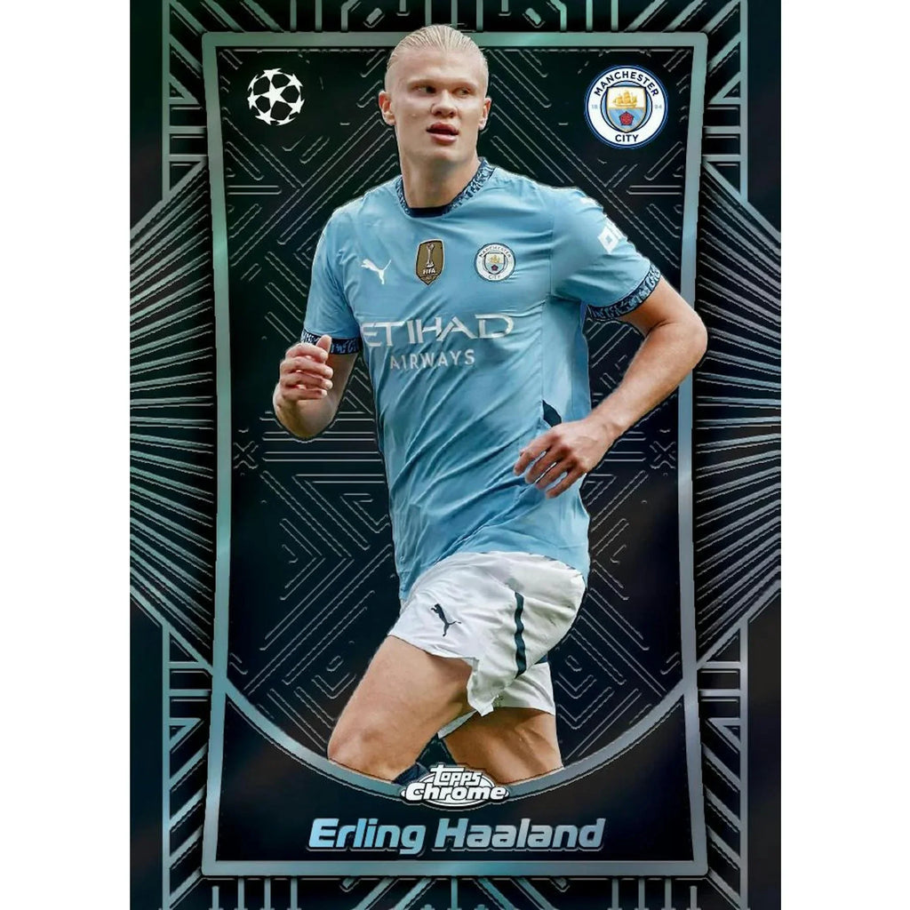 2024 25 Topps Chrome UEFA Club Competitions Hobby Box (Ships Sealed Only)