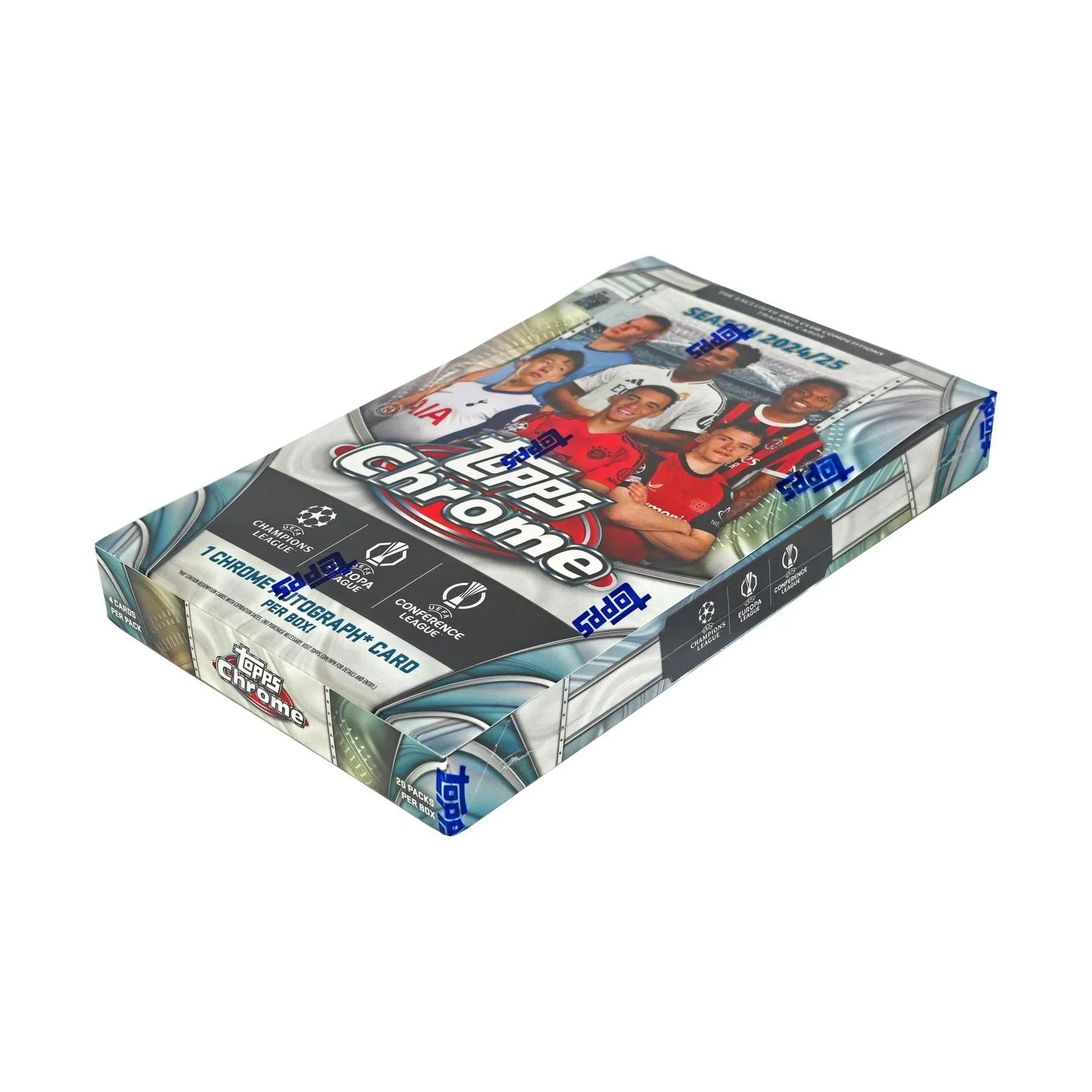 2024 25 Topps Chrome UEFA Club Competitions Hobby Box (Ships Sealed Only)