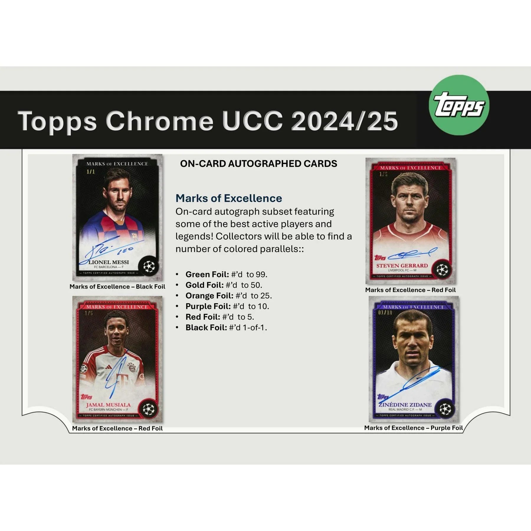 2024 25 Topps Chrome UEFA Club Competitions Blaster Box (Ships Sealed Only)