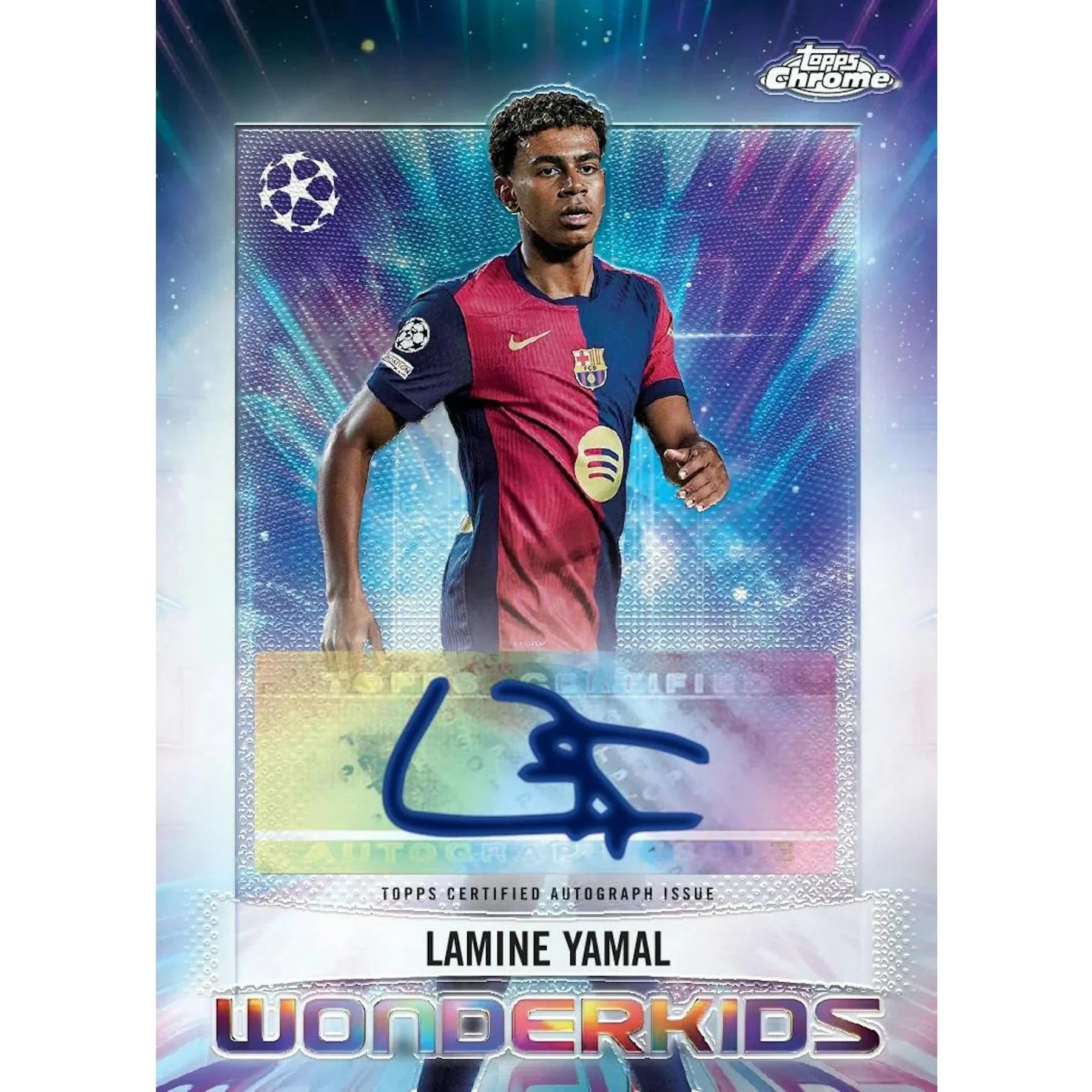 2024 25 Topps Chrome UEFA Club Competitions Blaster Box (Ships Sealed Only)