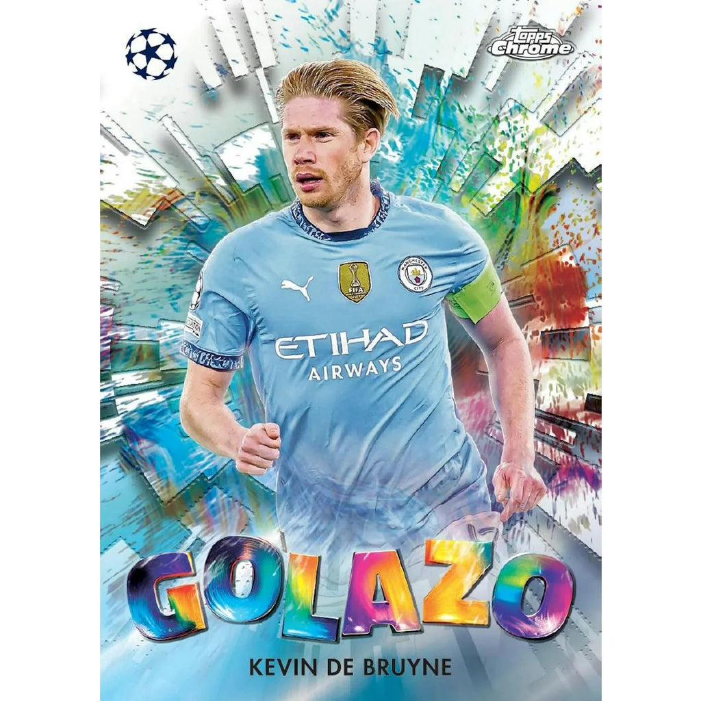 2024 25 Topps Chrome UEFA Club Competitions Blaster Box (Ships Sealed Only)