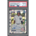 Jasson Dominguez Signed 2020 Bowman Chrome Card | Atomic Refractor PSA 10