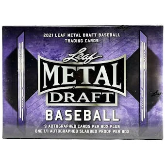 2021 Leaf Metal Draft Baseball Hobby Jumbo Box (Ships Sealed Only)