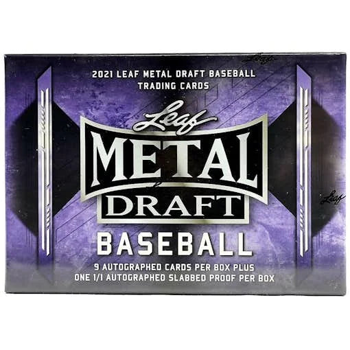 2021 Leaf Metal Draft Baseball Hobby Jumbo Box (Ships Sealed Only)